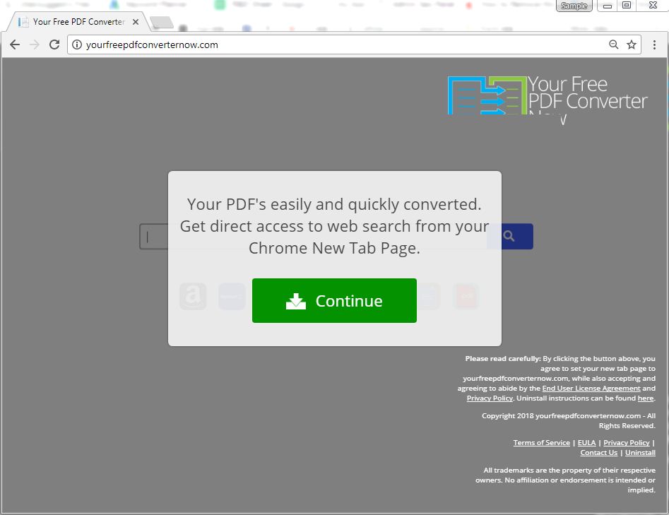 How To Remove YOUR FREE PDF CONVERTER NOW Browser Redirect Virus